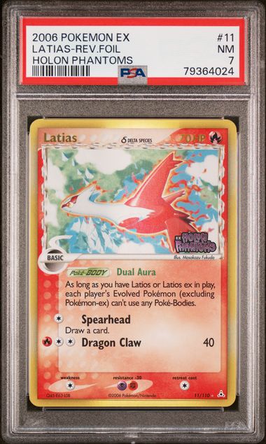 Pokemon Holon Phantoms Latias #11 – REV FOIL PSA 7
