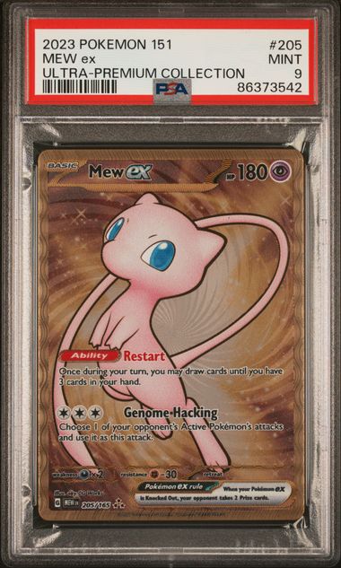 Pokemon 151 UPC Mew ex #205 PSA 9