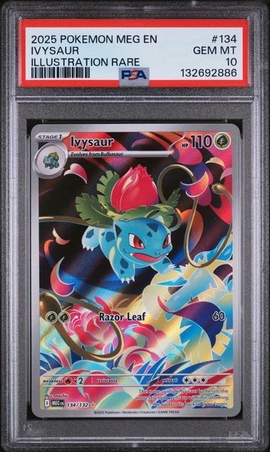 Pokemon Mega Evolution Ivysaur #134 PSA 10