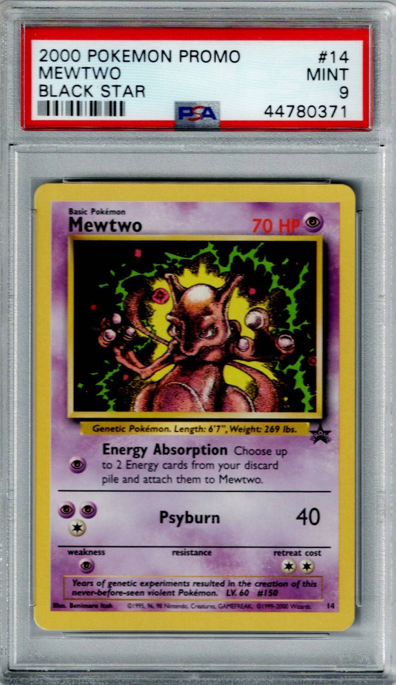 Pokemon Black Star Promo Mewtwo #14 PSA 9