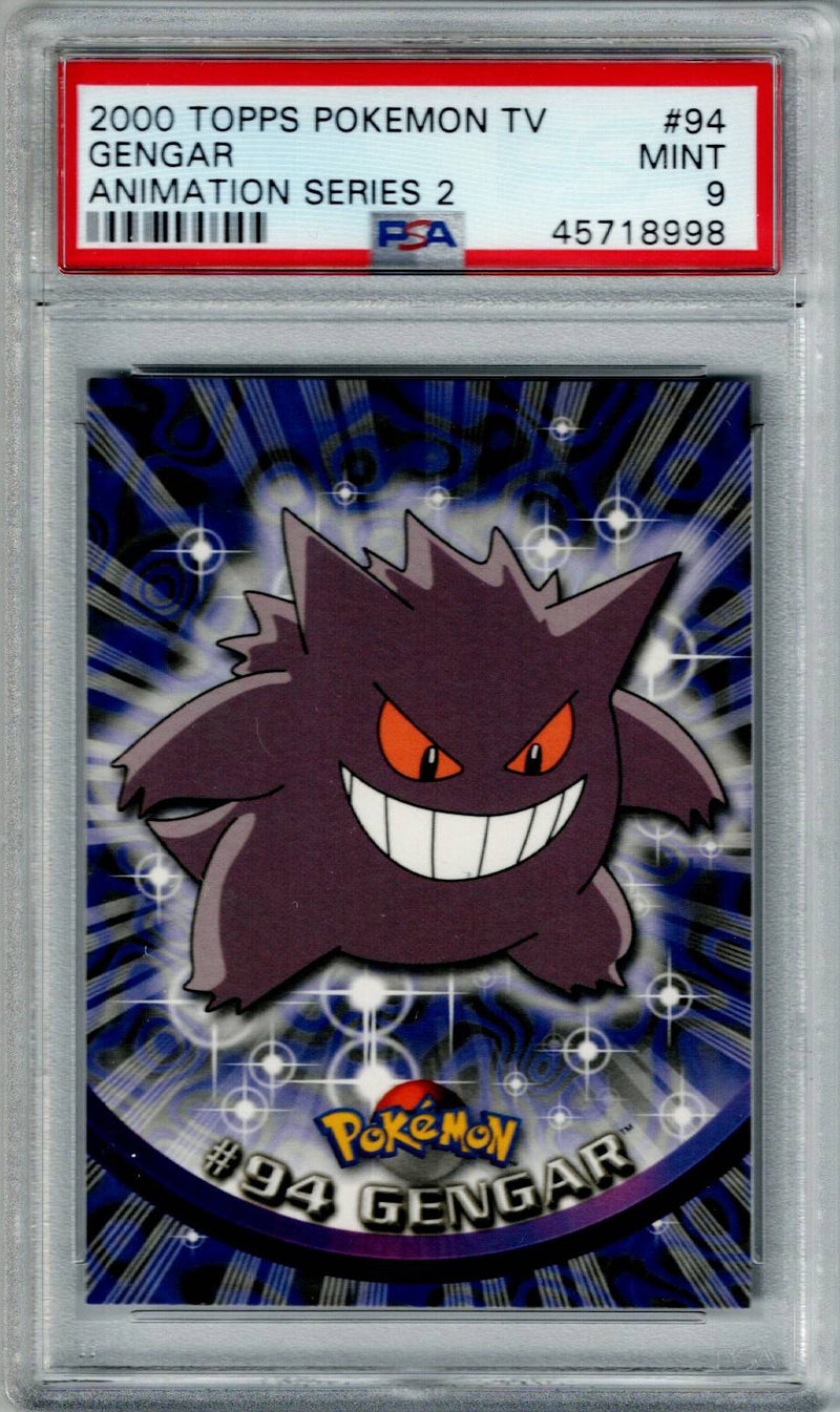 Pokemon TOPPS Series 2 Gengar #94 PSA 9