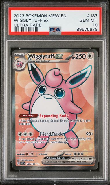 Pokemon 151 Wigglytuff ex #187 PSA 10