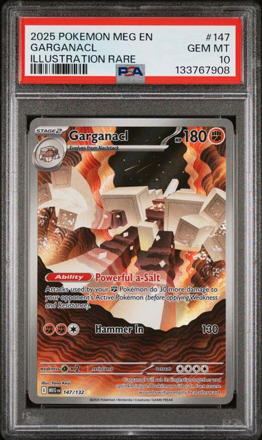 Pokemon Mega Evolution Garganacl #147 PSA 10