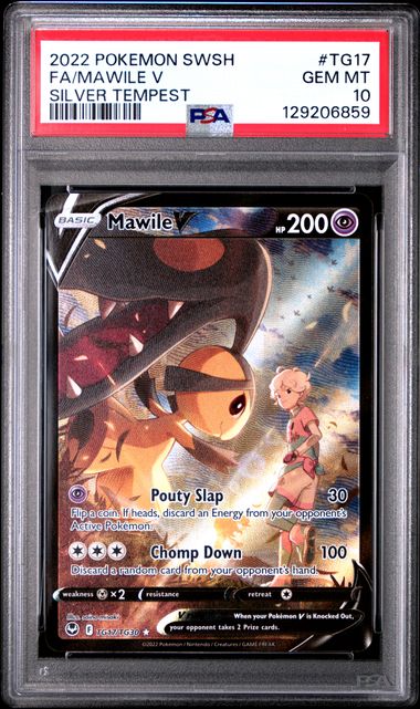 Pokemon Silver Tempest Mawile V #TG17 PSA 10