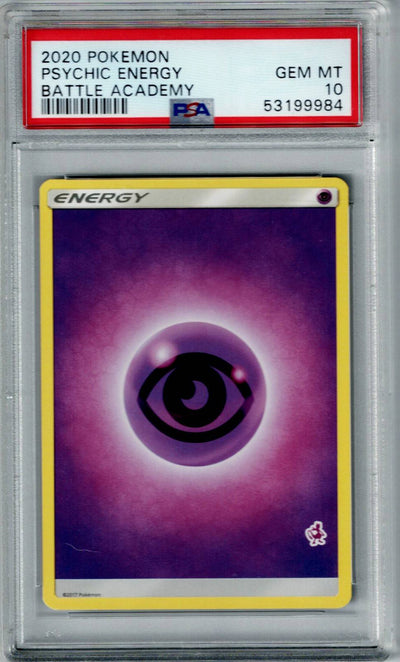 Pokemon Battle Academy Psychic Energy PSA 10