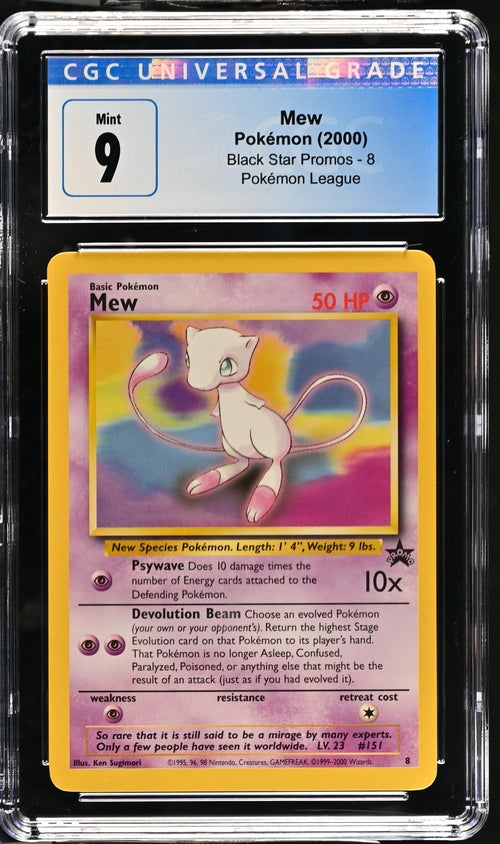 Pokemon Black Star Promos Mew #8 CGC 9
