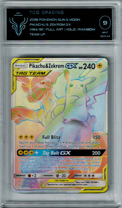 Pokemon Team Up Pikachu & Zekrom GX #184 TCG 9