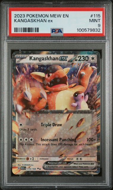 Pokemon Mew 151 Kangaskhan ex #115 PSA 9