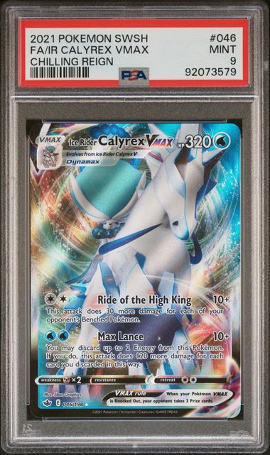 Pokemon Chilling Reign Calyrex VMAX #046 PSA 9