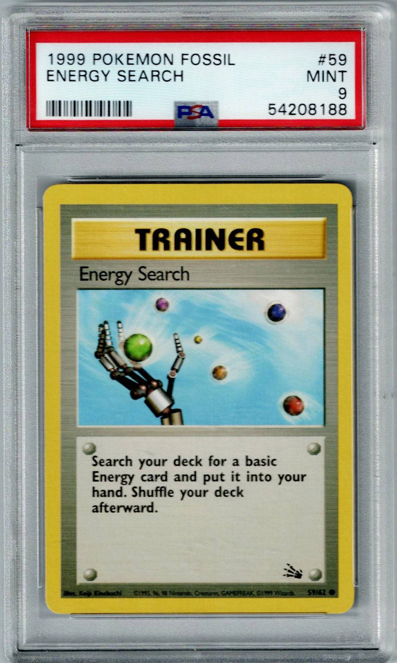 Pokemon Fossil Energy Search #59 PSA 9