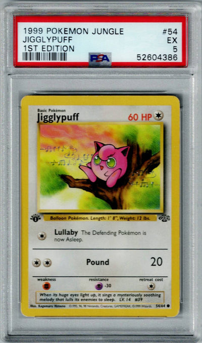 Pokemon Jungle Jigglypuff #54 PSA 5