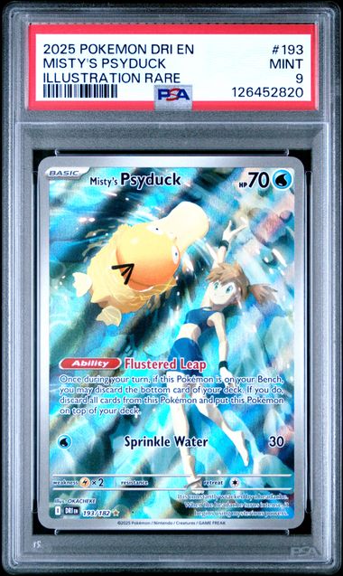 Pokemon Destined Rivals Misty's Psyduck #193 PSA 9