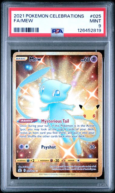 Pokemon Celebrations Mew #025 PSA 9