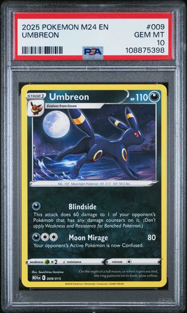 Pokemon M24 McDonald's Collection Umbreon #009 PSA 10
