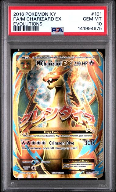 Pokemon XY Evolutions M Charizard EX #101 PSA 10