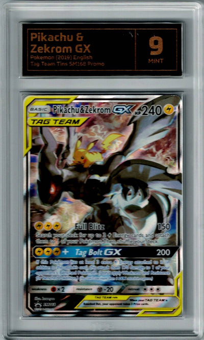 Pokemon Tag Team Pikachu & Zekrom GX #SM168 TCG 9