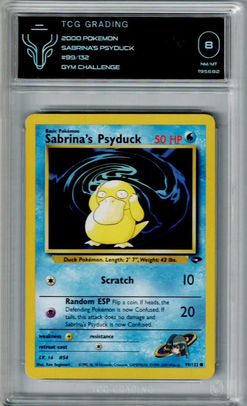 Pokemon Gym Challenge Sabrinas Psyduck #99 TCG 8