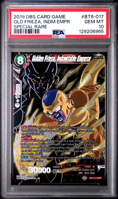 Dragon Ball BT6 Golden Frieza, Indomitable Emperor #017 PSA 10