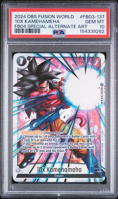 Dragon Ball FB03 10x Kamehameha #137 PSA 10