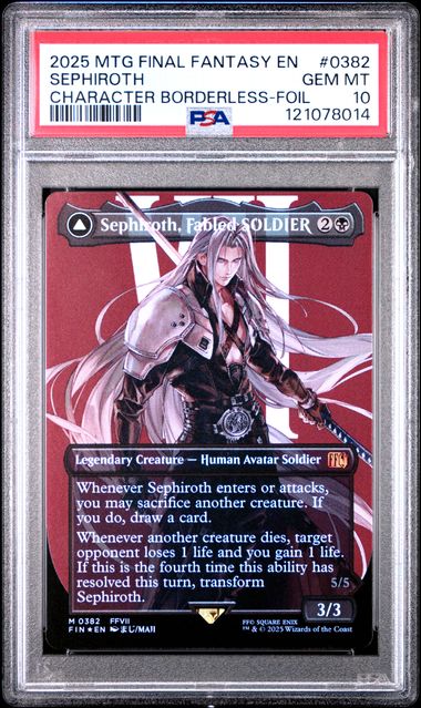 Magic The Gathering Final Fantasy Sephiroth #0382 PSA 10