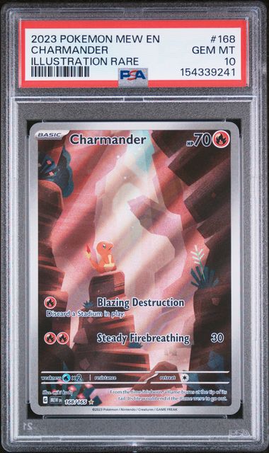 Pokemon 151 Charmander #168 PSA 10