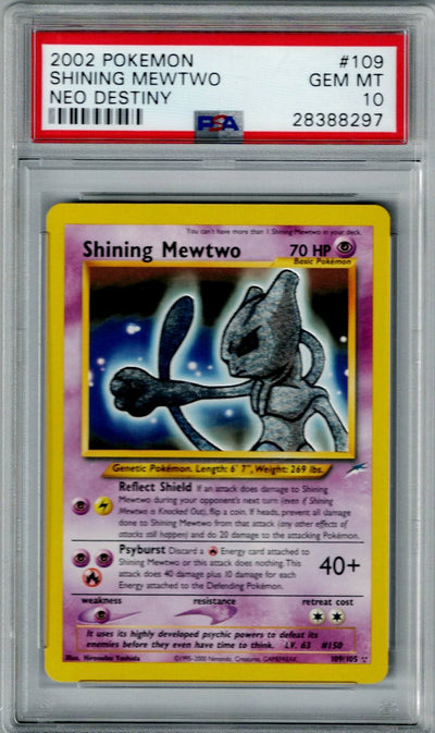 Pokemon Neo Destiny Shining Mewtwo #109 PSA 10