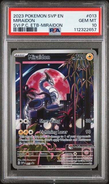 Pokemon SV Black Star Promo Miraidon PC #013 PSA 10