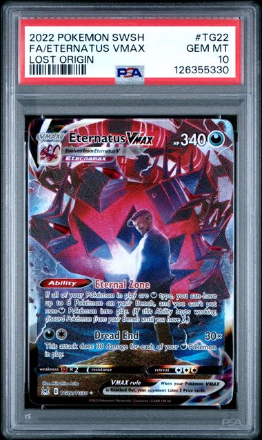 Pokemon Lost Origin Eternatus Vmax #TG22 PSA 10