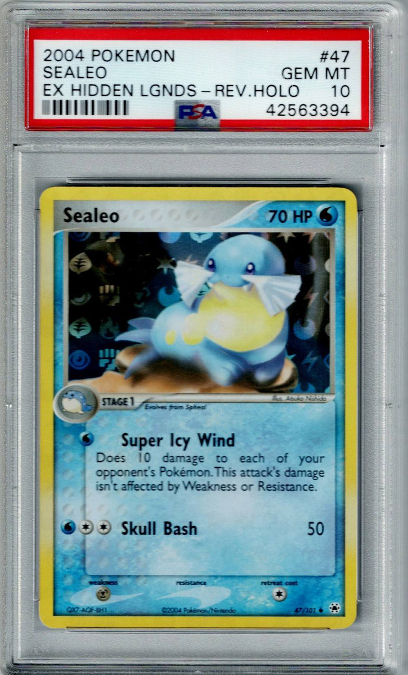 Pokemon Hidden Legends Sealeo #47 – REV FOIL PSA 10