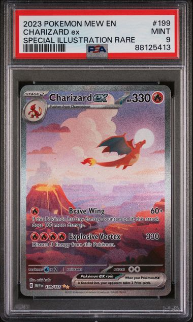 Pokemon 151 Charizard Ex #199 PSA 9