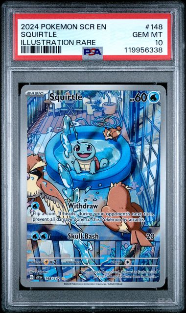Pokemon Stellar Crown Squirtle #148 PSA 10