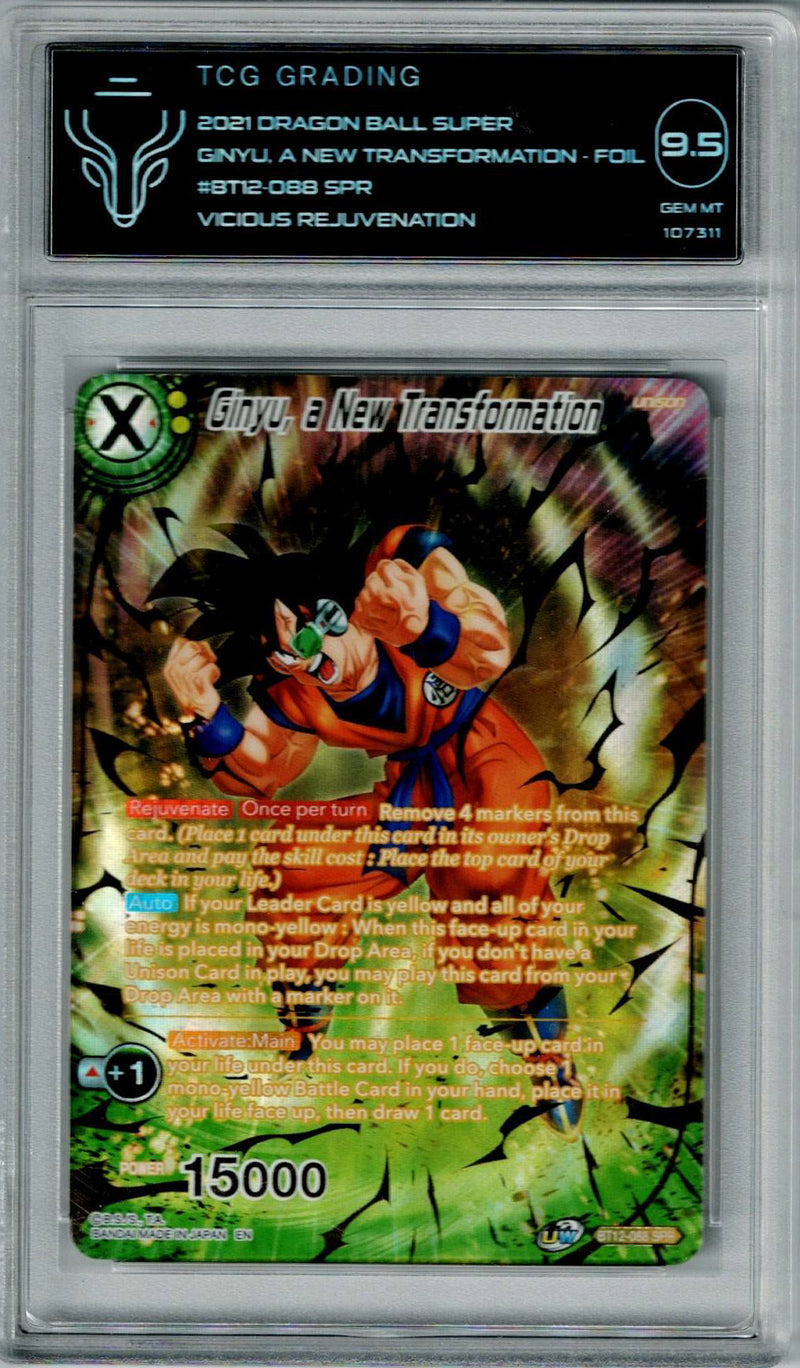 Dragon Ball BT12 Ginyu, A New Transformation #088 TCG 9.5