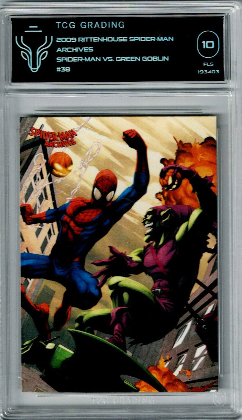 TCG Rittenhouse Spider-Man Spider-Man vs Green Goblin #38 TCG 10