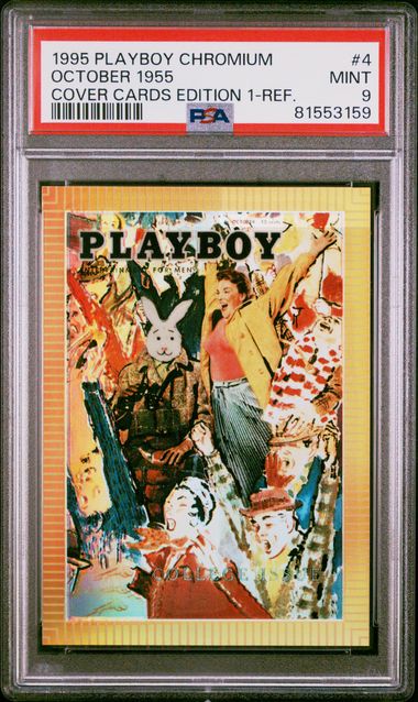TCG Playboy Chromium October 1955 #4 PSA 9
