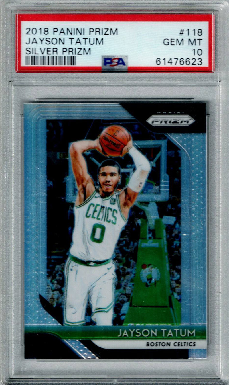 TCG Panini Prizm Jayson Tatum #118 PSA 10