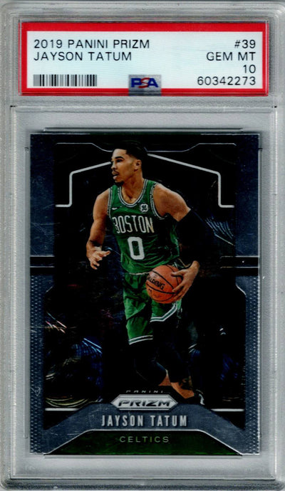 TCG Panini Prizm Jayson Tatum #39 PSA 10