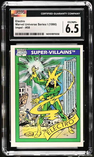 TCG Marvel Universe Series I Electro #58 CGC 6.5