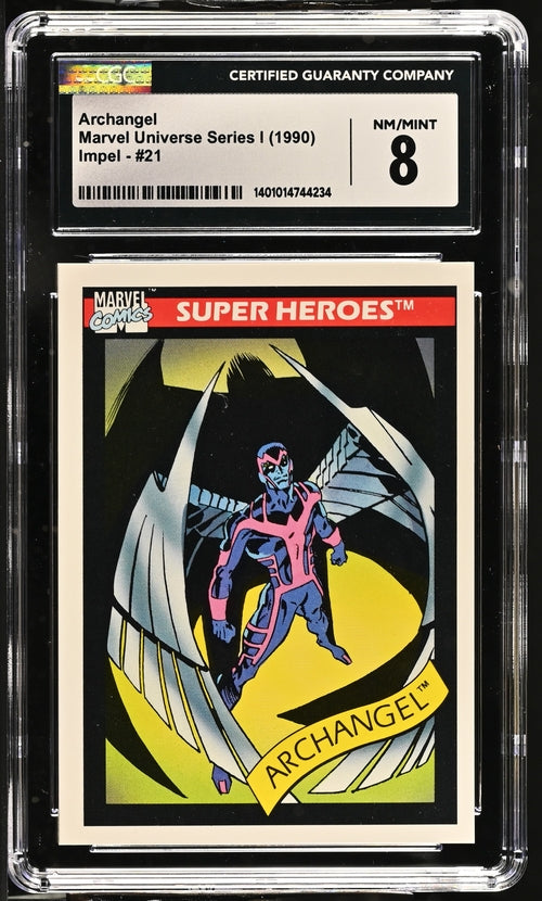 TCG Marvel Universe Series I Archangel #21 CGC 8