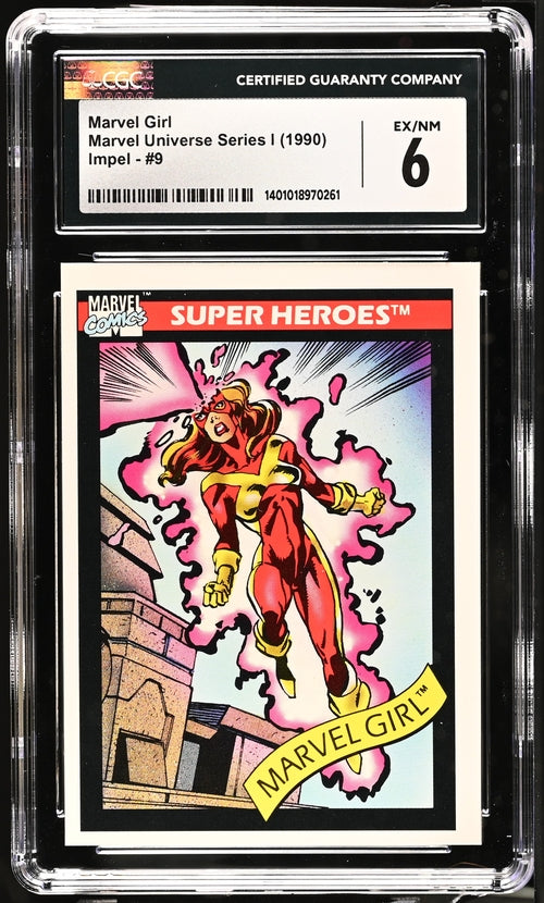 TCG Marvel Universe Series I Marvel Girl #9 CGC 6