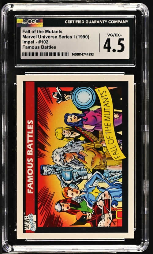 TCG Marvel Universe Series I Fall of the Mutants #102 CGC 4.5