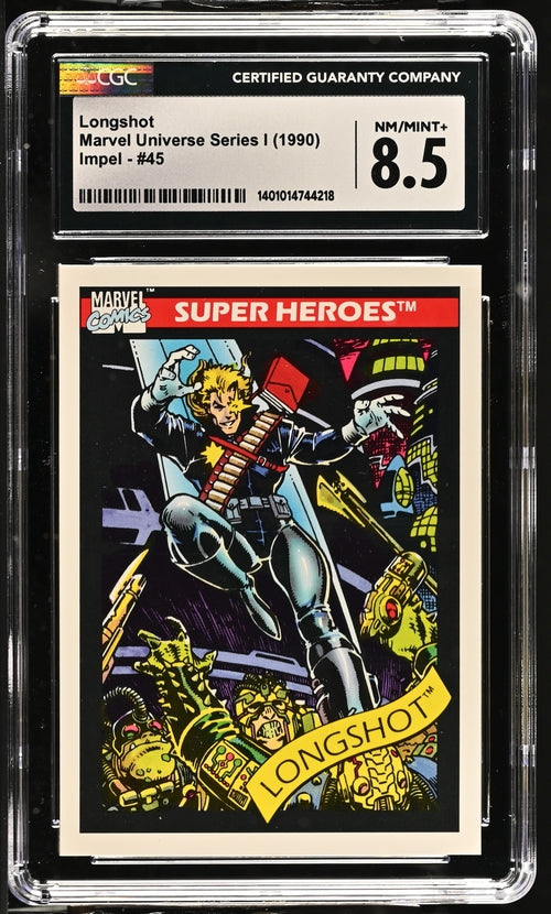 TCG Marvel Universe Series I Longshot #45 CGC 8.5