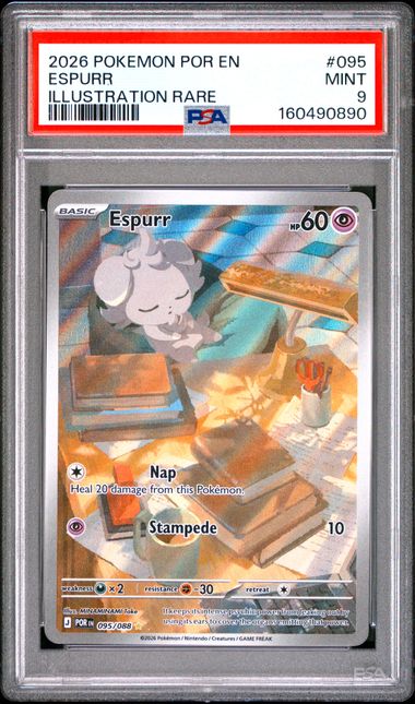 Pokemon Perfect Order Espurr #095 PSA 9