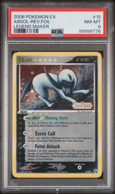 Pokemon Legend Marker Absol #15 – REV FOIL PSA 5