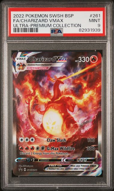 Pokemon SWSH UPC Charizard Vmax #261 PSA 9