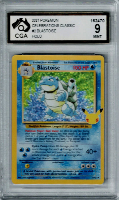 Pokemon Celebrations Blastoise #2 CGA 9