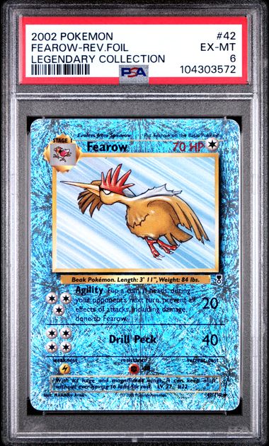 Pokemon Legendary Collection Fearow #42 – REV FOIL PSA 6