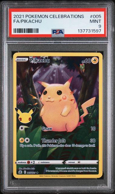 Pokemon Celebrations Pikachu #005 PSA 9