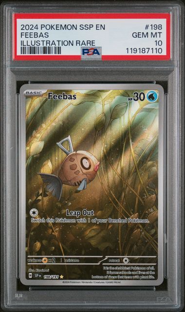 Pokemon Surging Sparks Feebas #198 PSA 10
