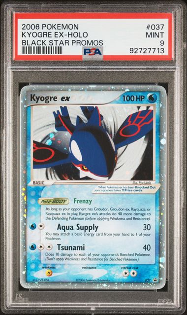 Pokemon Black Star Promo Kyogre ex #037 PSA 9
