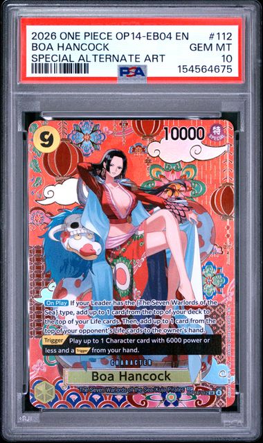 One Piece OP14 Boa Hancock #112 PSA 10